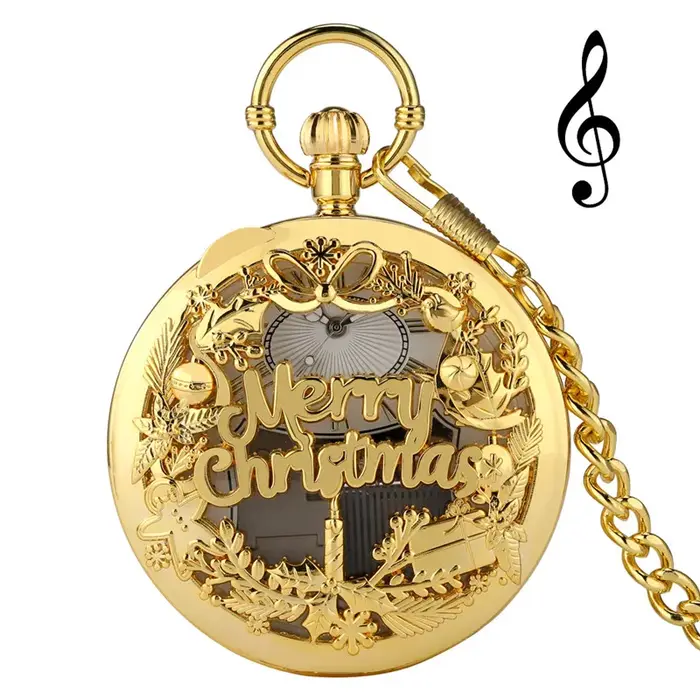Montre musicale créative joyeux noël pour hommes et femmes
