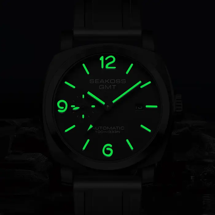 SEAKOSS GMT plongée automatique montres mécaniques hommes 1963 ST2557 mouvement mouette 316L calendrier Super lumineux 10Bar montres-bracelets