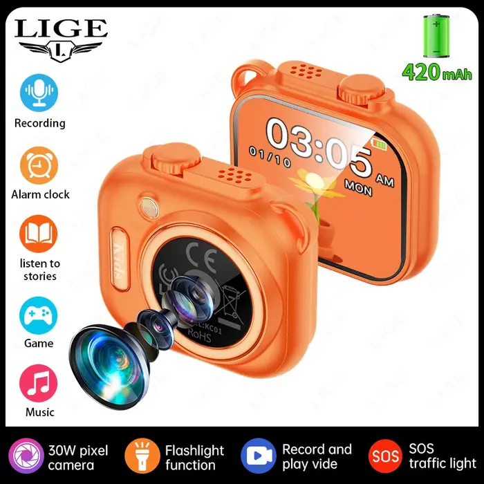 Montre connectée pour enfants LIGE 2026 avec appareil photo