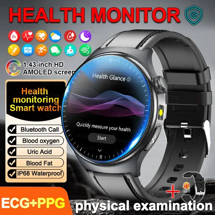 Montre connectée ECG pour hommes et femmes