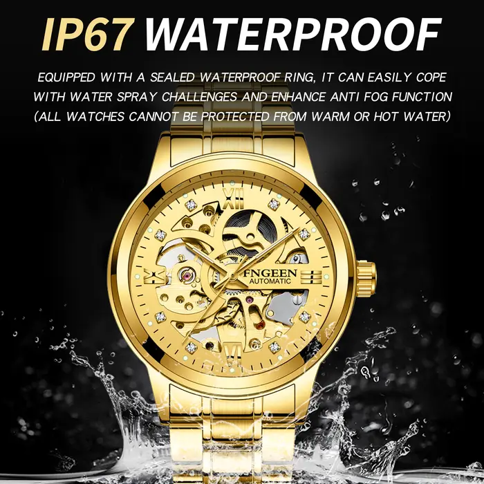 Montres mécaniques authentiques BINBOND pour hommes