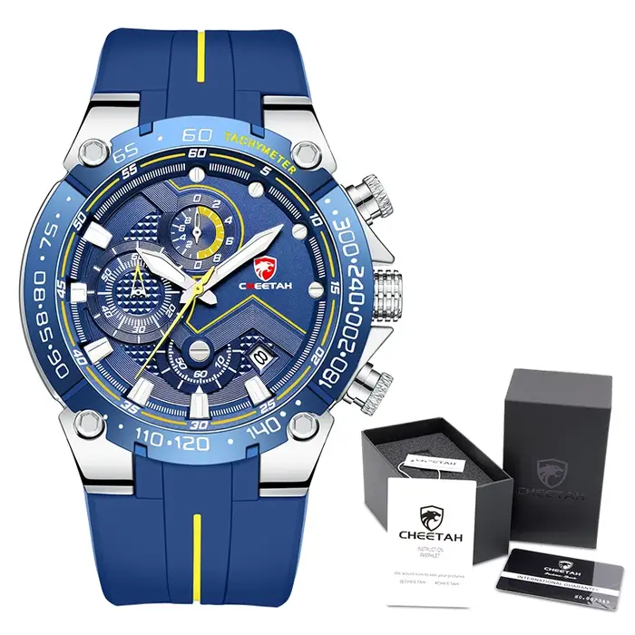 CHEETAH nouvelles montres hommes marque de luxe grand cadran montre