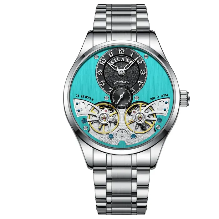 Montre à double tourbillon de luxe pour hommes de la marque AILANG