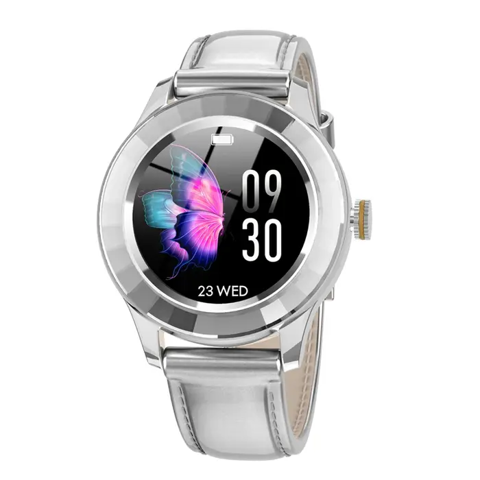 MISIRUN montre intelligente entièrement tactile écran rond montre femme IP67 étanche fréquence cardi