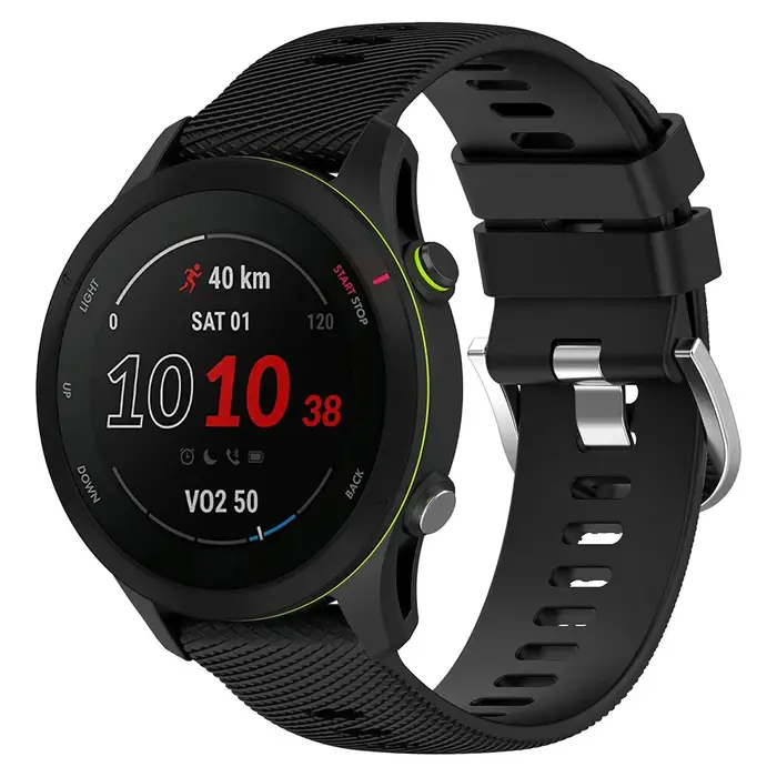 Bracelet en Silicone officiel pour montre intelligente Garmin Forerunner 255 255S