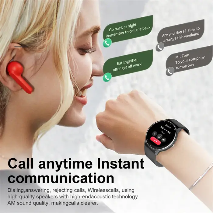 Montre connectée LIGE pour femmes et hommes