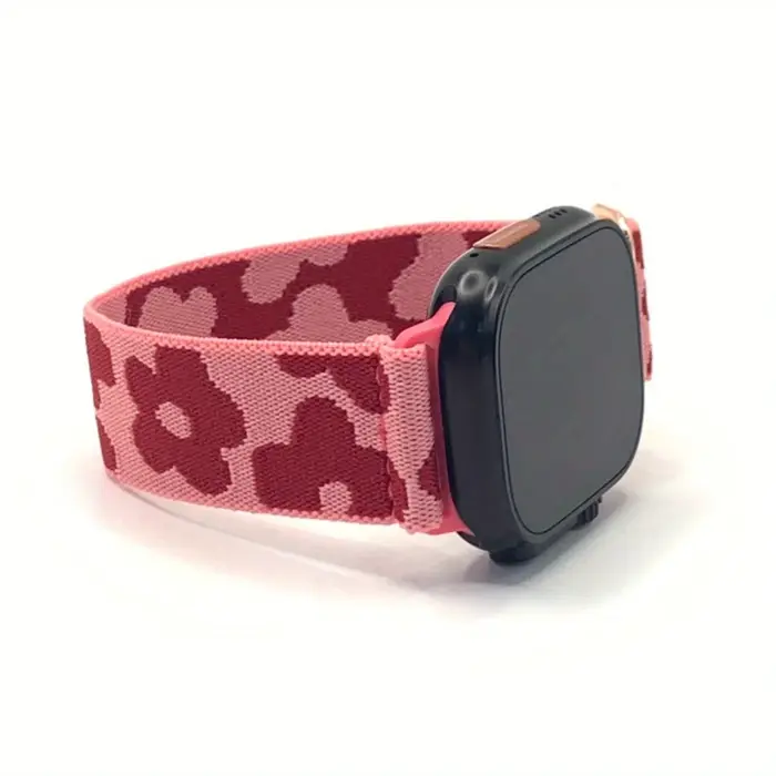 Bracelet de montre en nylon extensible compatible avec Apple Watch 38 mm 40 mm 41 mm 42 mm 44 mm 45