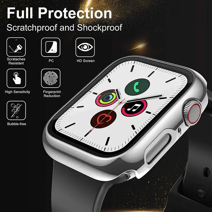 Coque en verre plaqué pour Apple Watch Series 9