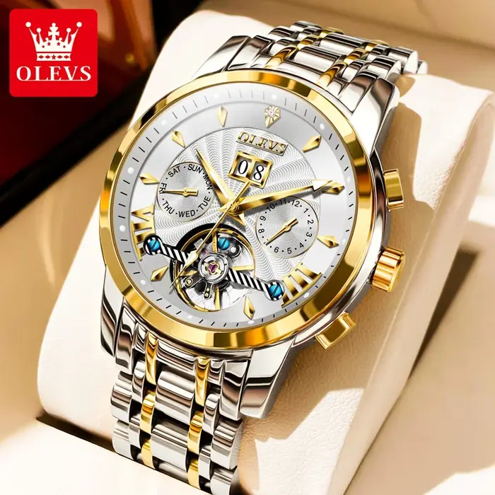 Montre squelette pour homme OLEVS 9965