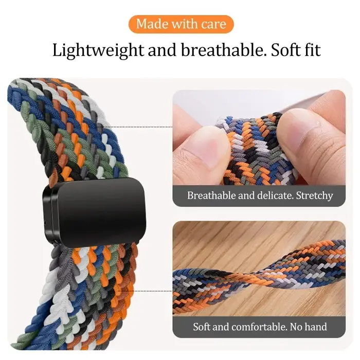 Bracelet en nylon tressé pour Garmin Bounce 2, bracelet réglable et respirant pour montre intelligente Garmin Bounce pour enfants, bracelet Correa