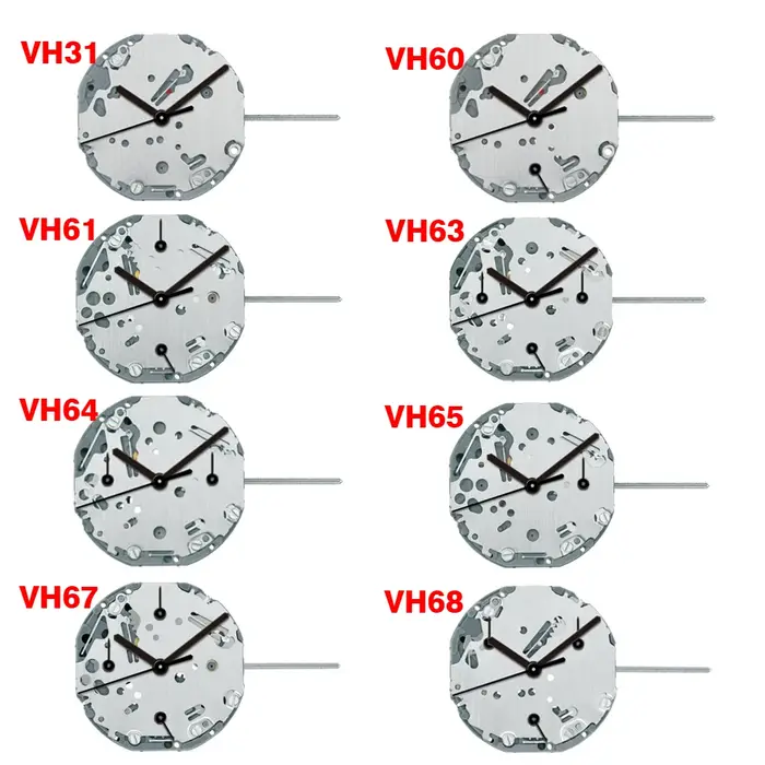 Mouvement à quartz pour montre japonaise VH31 VH60 VH61 VH63 VH64 VH65 VH67 VH68 VH83 VH88 Original du Japon