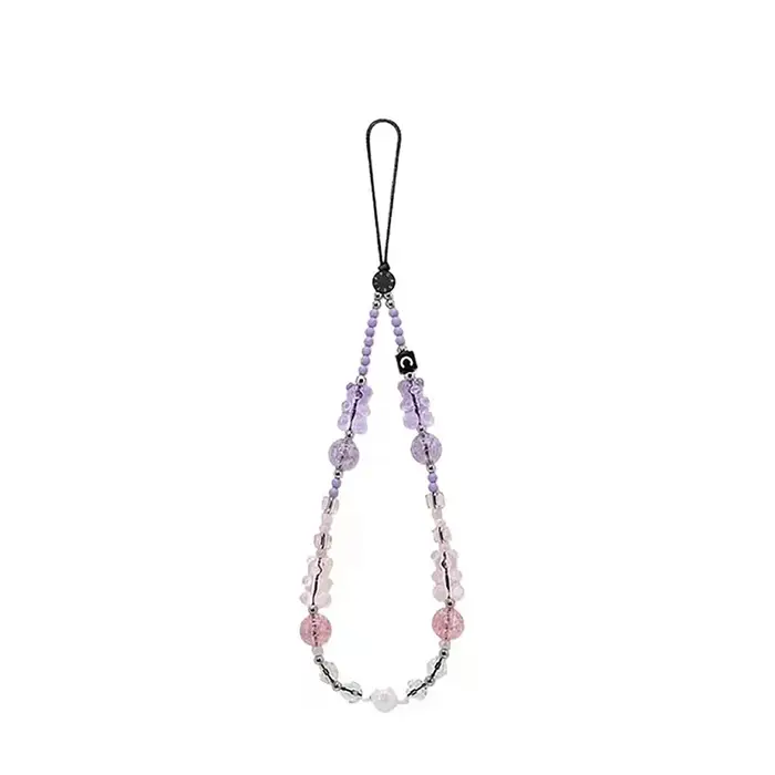 Lanière de poignet légère de luxe, chaîne de perles acryliques, Bracelet créatif, bricolage, chaîne 