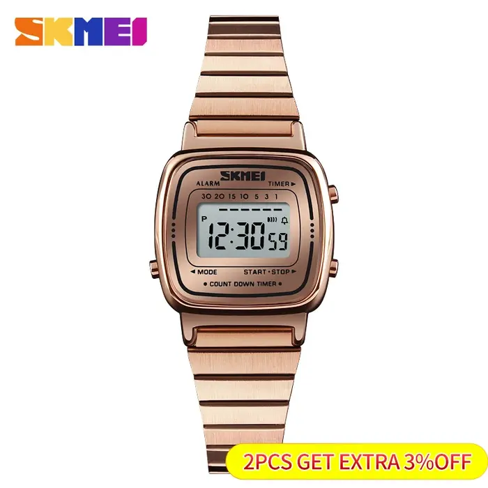 SKMEI mode Sport montre femmes grandes marques de luxe 3Bar étanche dames montres petit cadran