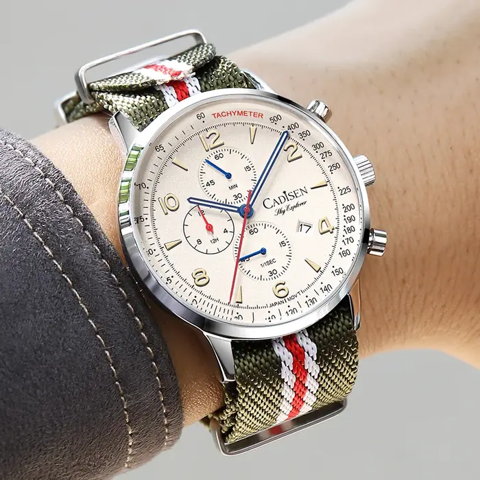 CADISEN 2026 nouveau chronographe hommes montres à Quartz