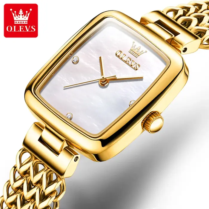 Montres pour femmes OLEVS 9948, montres-bracelets élégantes et simples de luxe, quartz, bracelet en 