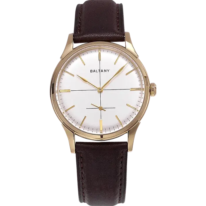 Baltany hommes PIlot montre 38.5mm rétro mécanique montre-bracelet saphir 50m étanche petit deuxième cadran ST1701 ST1700