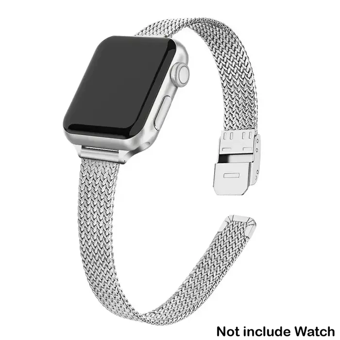 Bracelet en métal milanais pour Apple Watch 11 10 8 7 6 SE 5 4 3 38mm 40 41 45 49MM bracelet Ultra e