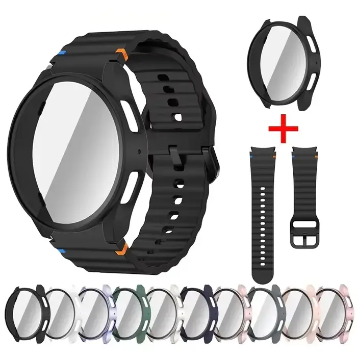 Coque + bracelet pour Samsung Galaxy Watch 7 6 5 4 40mm 44mm
