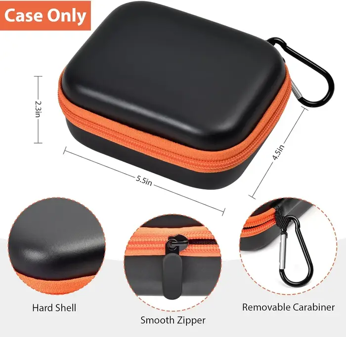 Étui de transport pour communicateur GPS Garmin inReach Mini 2 010-01879-00, étui rigide avec poche en filet pour la randonnée et le camping, étui uniquement