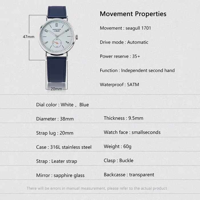 Montre-bracelet d'affaires automatique pour homme