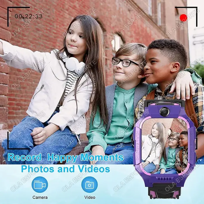 Nouveaux enfants Smartwatch GPS localisation Tracker SOS 2G Sim appel enfant montre intelligente caméra IP67 étanche