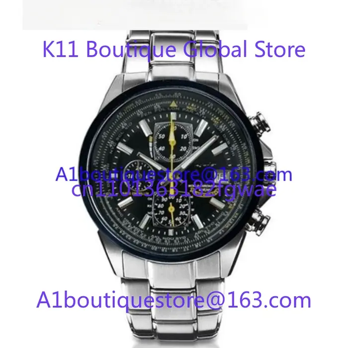 Montre pour homme à quartz Blue Angel avec multifonction à 4 boutons
