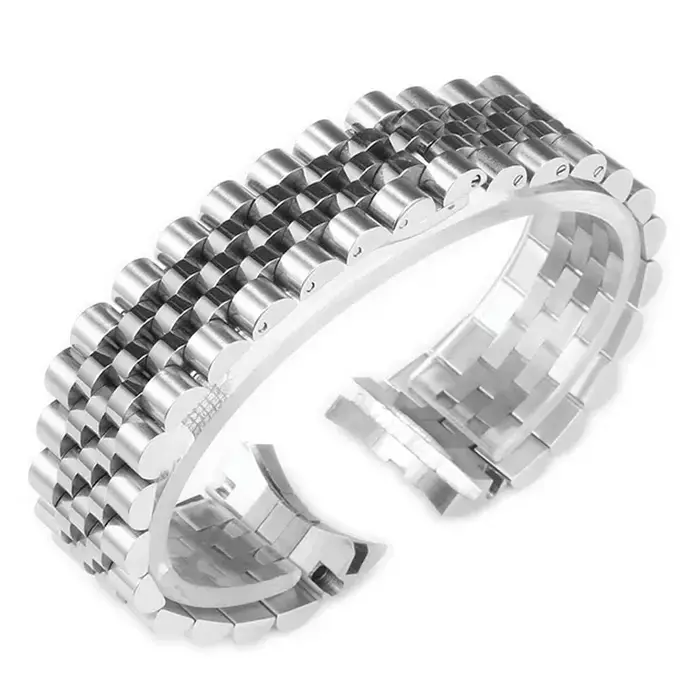 Bracelet de montre président à extrémité incurvée pour Seiko NH35 Datejust 904L