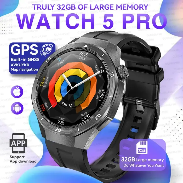 Nouvelle montre connectée 5 Pro 2026 avec GPS