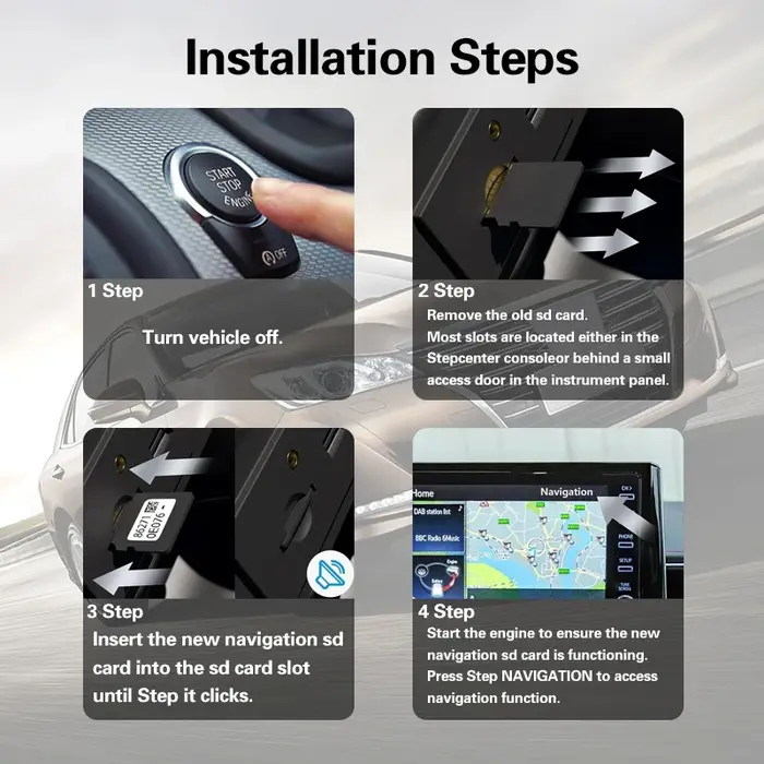 Carte SD de navigation Garmin pour Mercedes GLC C E V X-class