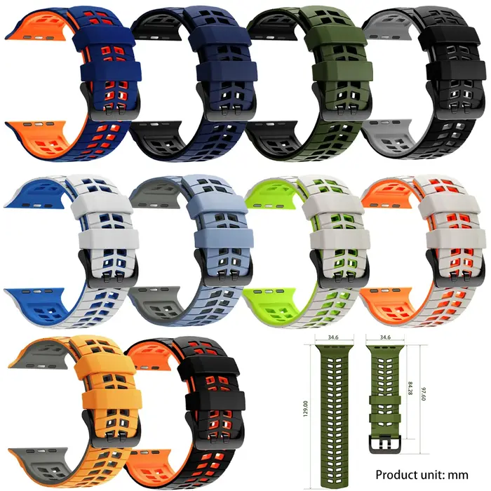 Bracelet respirant pour Apple Watch Ultra 3 2 Series 11 10 9 7 8 6 SE 49mm 45mm 46mm 42mm 44mm