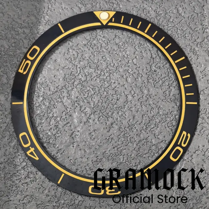 GRAMOCK 38mm aluminium brossé bordeaux rouge Vintage vert montre lunette lumineuse ajustement 41mm boîtier