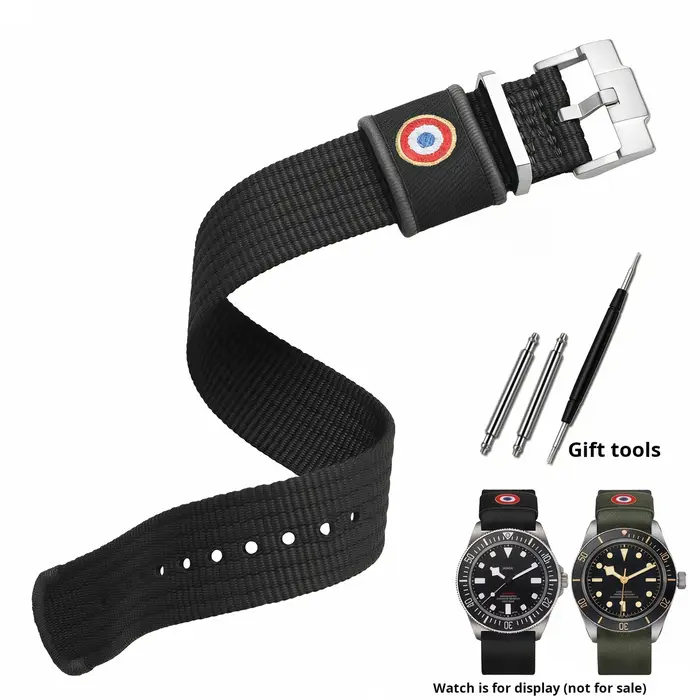 Pour Tudor Black Bay fleur rouge Pelagos bracelet de montre M2542G M25707B m25727k 22mm Sports de plein air
