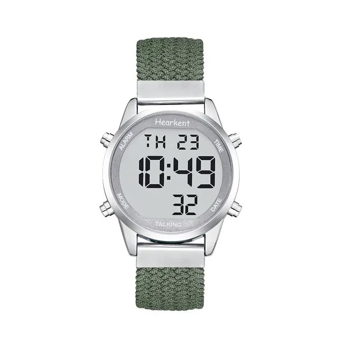 Montre parlante Hearkent en français pour personnes aveugles avec alarme