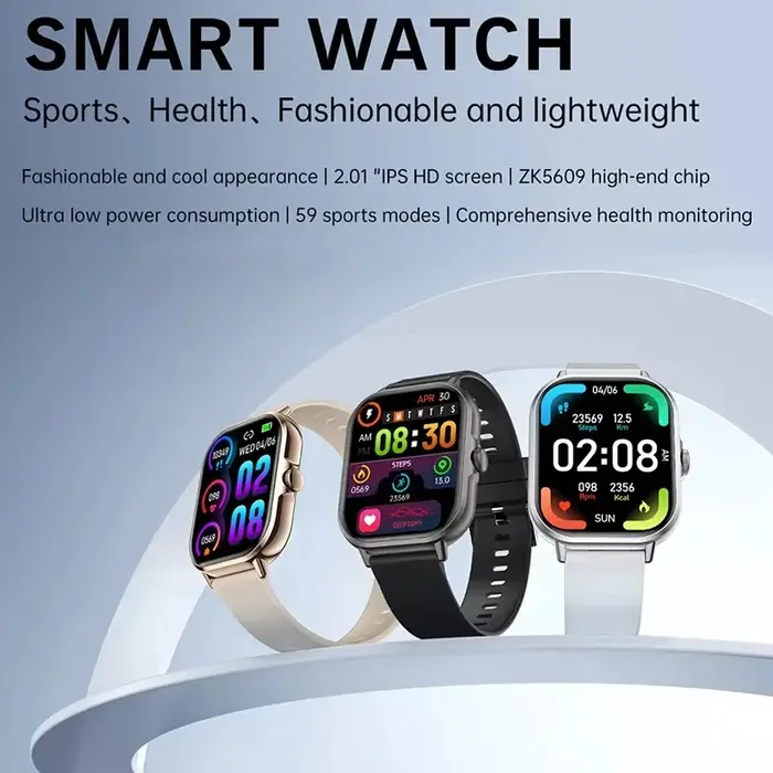 VIVO montre intelligente Android IOS cadeau Bluetooth appel Smartwatch 2025 cadran tactile musique Fitness Tracker montres de sport + écouteur nouveau
