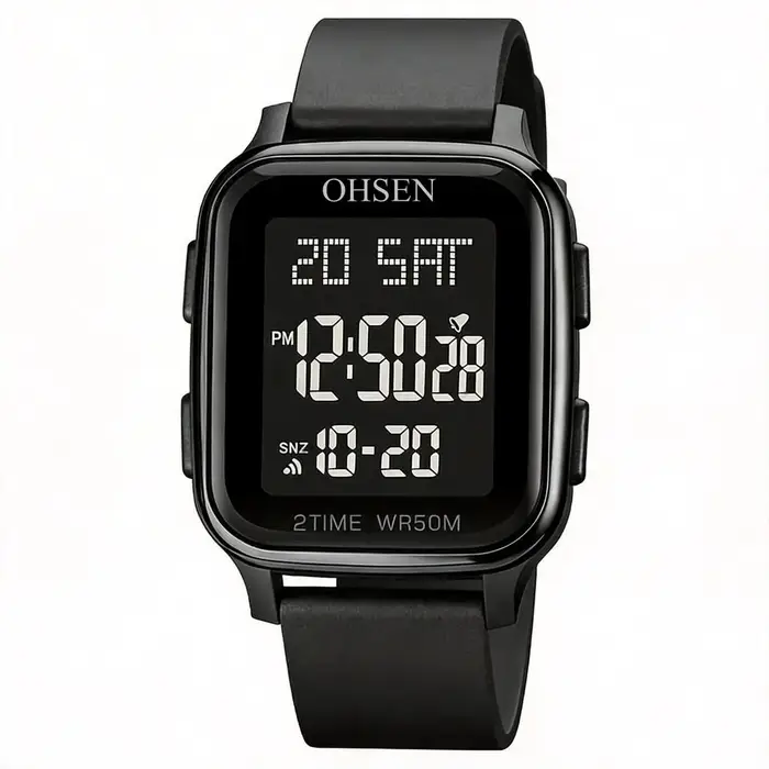 Montre de sport d'extérieur pour hommes, style G, montres numériques pour hommes, étanches 50 m, rou
