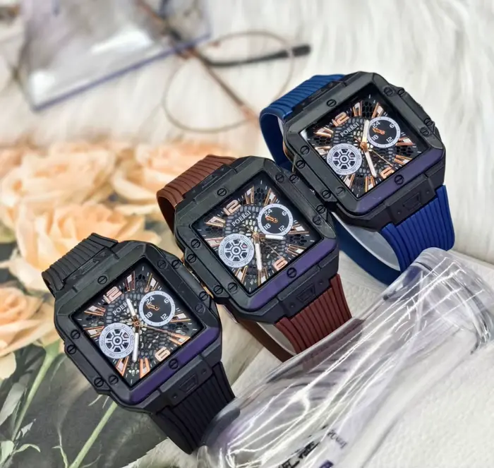 Nouvelle Montre de Luxe Carrée en Silicone pour Homme, Montre à Quartz Business pour Hommes, Montres de Sport pour Étudiants, Cadeaux, Reloj Hombre