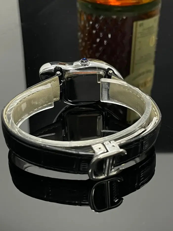 Montre de couple pour homme et femme, montre-bracelet à quartz en cuir noir, de luxe, au design original et tendance, nouvelle collection