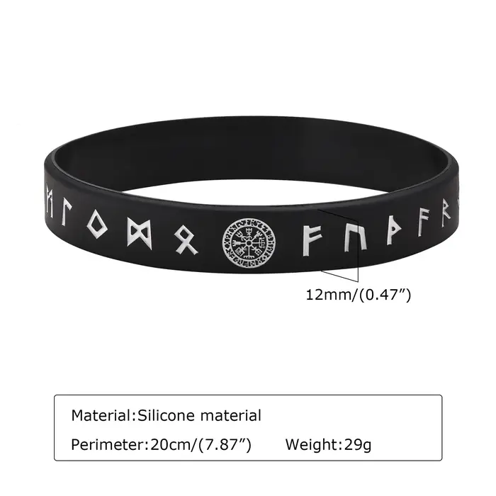 Vnox – Bracelet en Silicone pour hommes