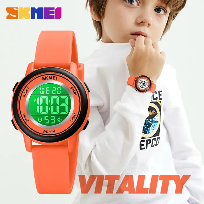 SKMEI 1721 étanche enfant montre électronique garçon fille Sport coloré enfants numérique