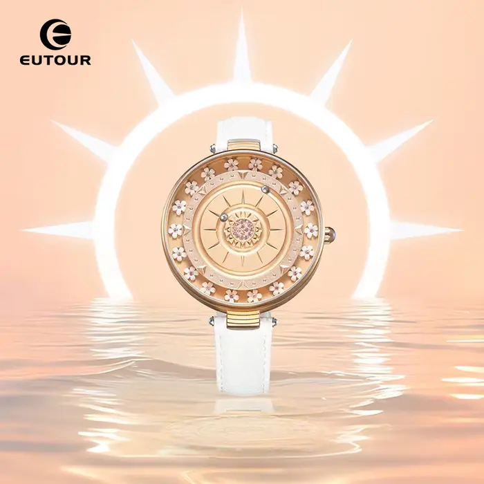 EUTOUR 2025 Nouvelle montre-bracelet à quartz magnétique pour femme - Montre élégante