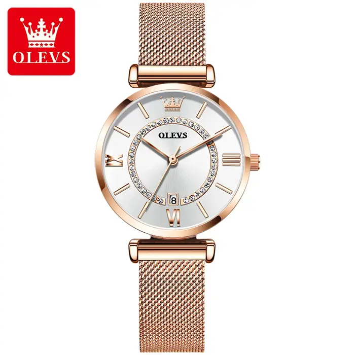 Montres pour femmes OLEVS 6892, élégance, mode, montre-bracelet originale, étanche, bracelet en acie