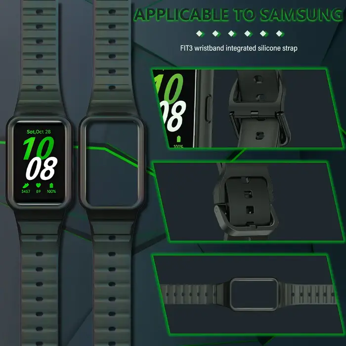 Bracelet intégré et étui pour Samsung Galaxy Fit 3 Watch