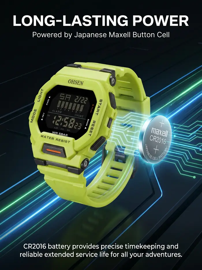 Montres numériques pour homme OHSEN