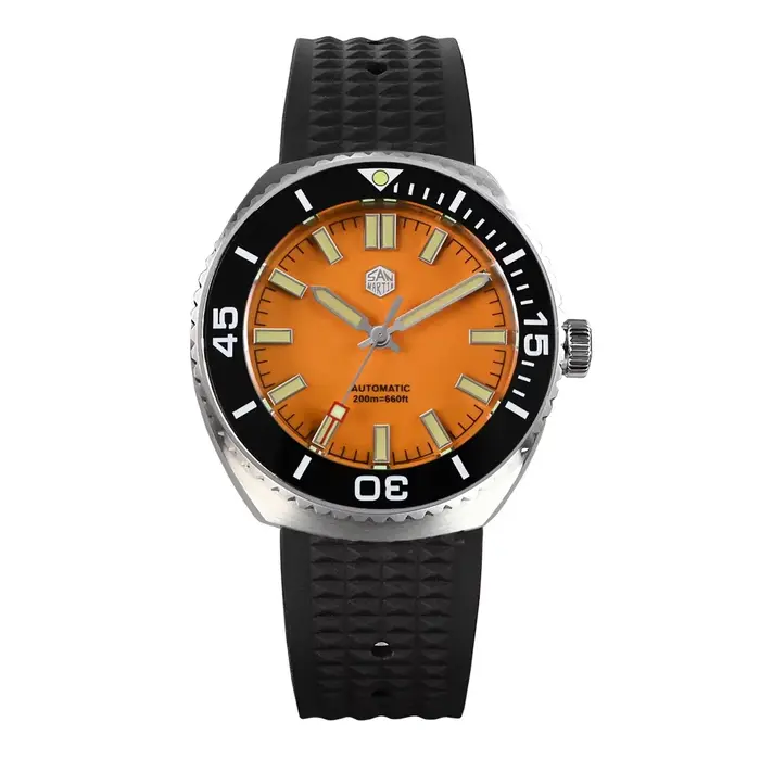 San Martin-Montre de Plongée pour Homme, Cadran Émail, Design Original, NH35, existent, Mécanique, É