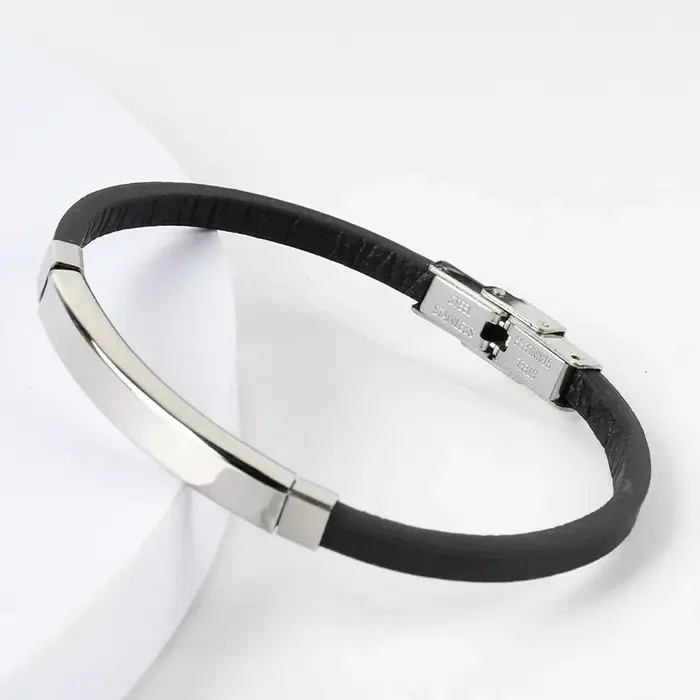 Chimman-Bracelets en cuir pour hommes