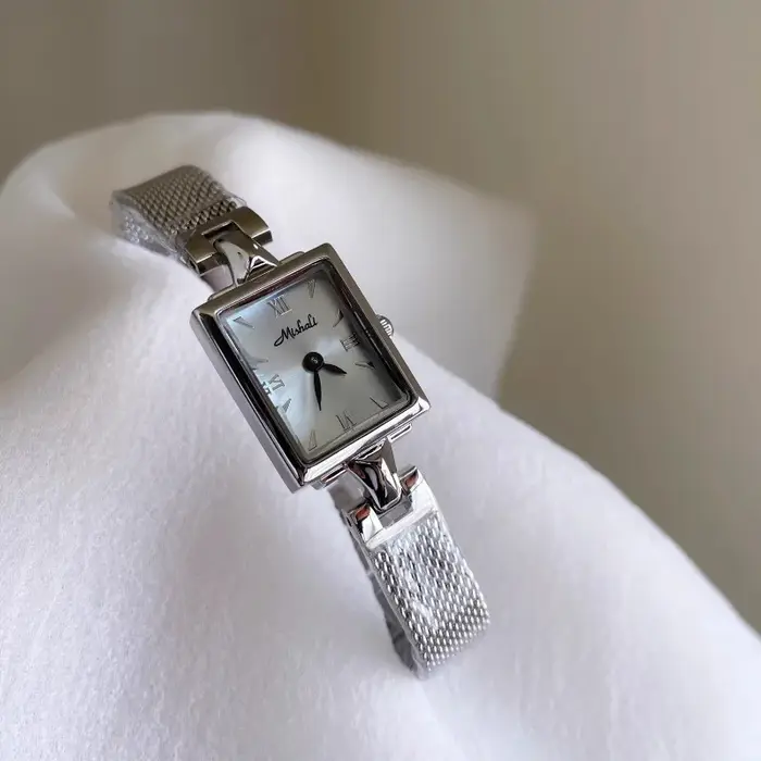 Ice Blue Premium Sense carré bracelet en acier montre femmes lieu de travail filles dames montres