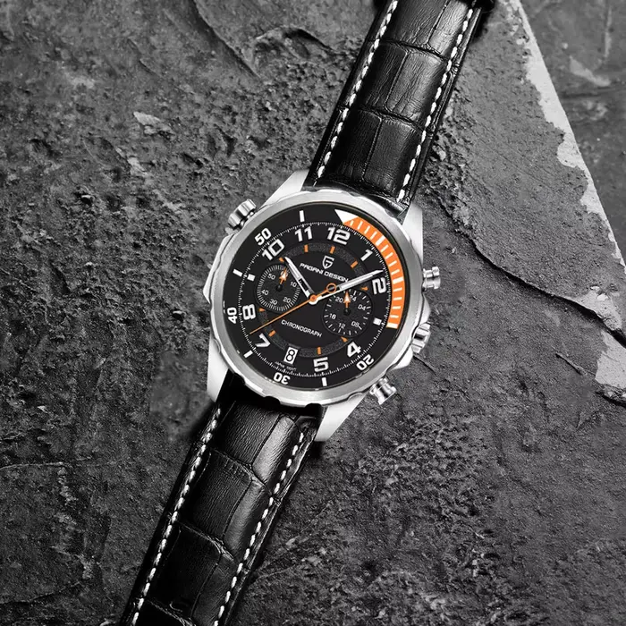 PAGANI DESIGN nouveau 1811 montre pour hommes 44mm montre-bracelet à Quartz multifonctionnel chronographe haut de gamme
