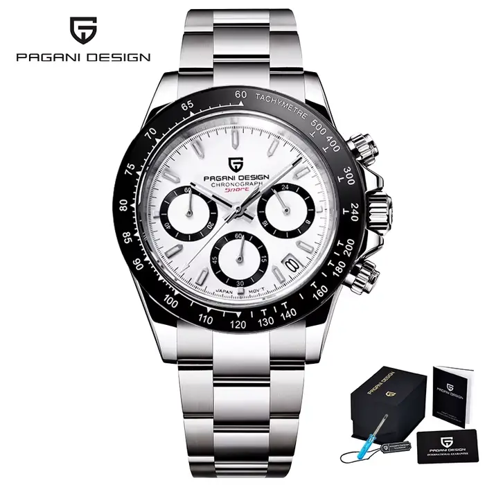 Nouvelle montre-bracelet de luxe à quartz PAGANI DESIGN Chronographe 2026 pour homme, date automatiq
