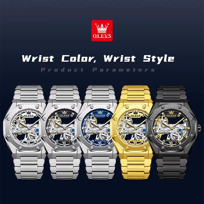 Montre automatique mécanique pour homme OLEVS