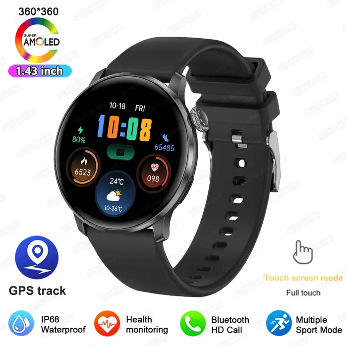 Nouvelle Montre Connectée GPS Femme 2026 – Écran AMOLED Ultra-fin 8